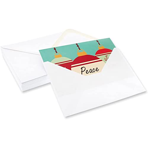 36-Pack Merry Christmas Greeting Cards Bulk Box Set - Retro Inspired Winter Holiday Xmas Greeting Cards with Festive Christmas Ornament Designs, Envelopes Included, 4 x 6 Inches