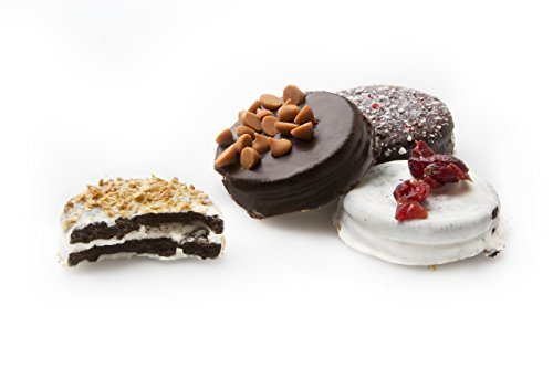 Fathers Day Chocolate Covered Cookie Gift Baskets | 20 Variety Gourmet Assortment Sandwich Cookies | Prime Elegant Box Gifts for Birthday, Anniversary, Holiday Season, Mom, Dad - Oh! Nuts