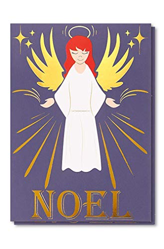 36-Pack Merry Christmas Greeting Cards Bulk Box Set - Winter Holiday Xmas Greeting Cards with Angel Design and Gold Foil Accents, Envelopes Included, 4 x 6 Inches