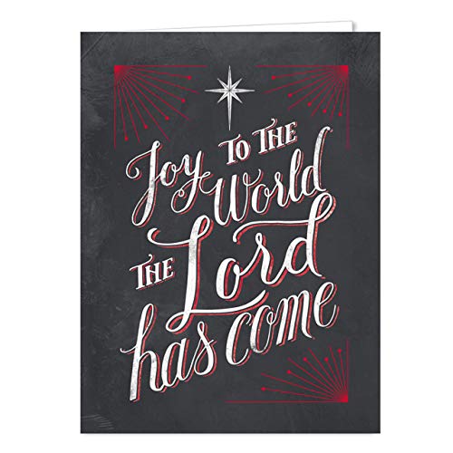 Celebrate the Season Chalkboard Christmas Card Assortment Pack / 25 Greeting Cards Set / 5 Holiday Designs Versed Inside With White Envelopes
