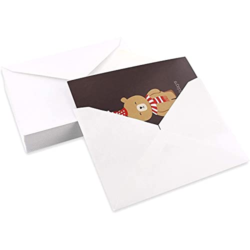 Assorted Holiday Christmas Greeting Cards - Festive Classic Character Designs: Santa, Snowman, Reindeer - Multicolor - 48 Pack with Envelopes - 4 x 6 Inches