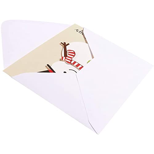 Handmade Merry Christmas Greeting Cards Assortment with Envelopes, 6 Designs (5 x 7 In, 12 Pack)