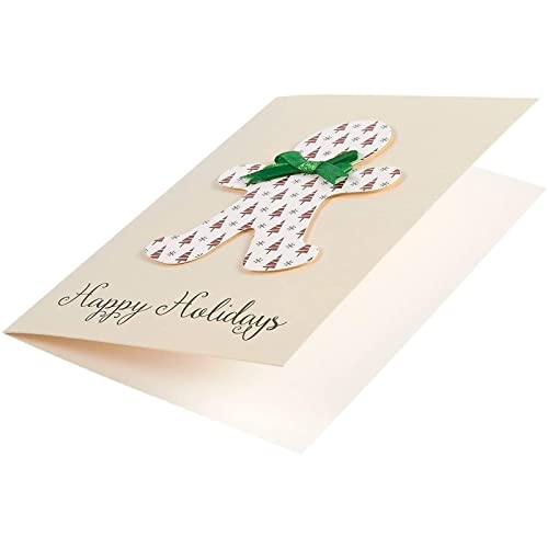 Handmade Merry Christmas Greeting Cards Assortment with Envelopes, 6 Designs (5 x 7 In, 12 Pack)