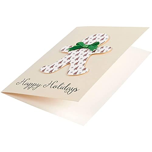 Handmade Merry Christmas Greeting Cards Assortment with Envelopes, 6 Designs (5 x 7 In, 12 Pack)