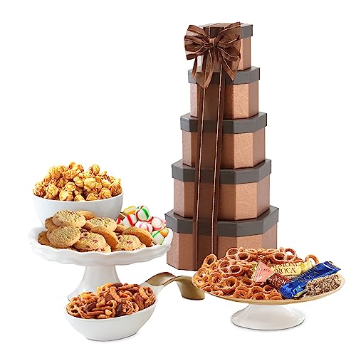 Broadway Basketeers Gourmet Chocolate Food Gift Basket Snack Gifts for, Fathers Day, Families, College, Delivery for Holidays, Appreciation, Thank You, Get Well Soon, Care Package
