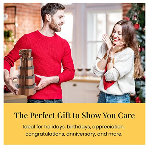 Broadway Basketeers Gourmet Chocolate Food Gift Basket Snack Gifts for, Fathers Day, Families, College, Delivery for Holidays, Appreciation, Thank You, Get Well Soon, Care Package