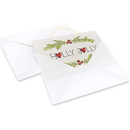 Christmas Happy Holiday Cards with Envelopes, 6 Doodle Graphics (4x6 In, 36 Pack)