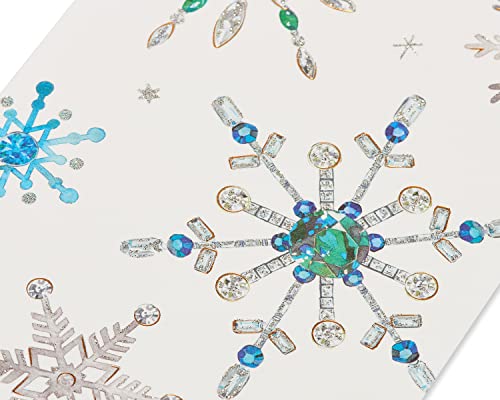 Papyrus Holiday Cards Boxed with Envelopes, Warmest Wishes, Glitter-Free Snowflake