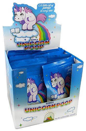 Unicorn Poop Candy (Pastel Jelly Beans) - Party Pack - Birthday Gift Bag (12 Pack)