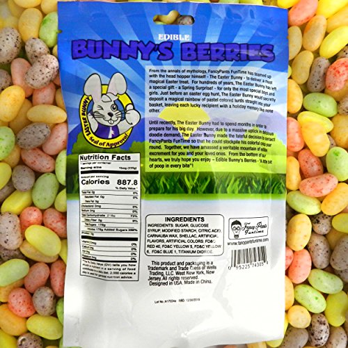 Easter Bunny's Berries Poop Candy (Pastel Jelly Beans) - Funny Easter Candy - Unique Gag Gift (1 Pack)