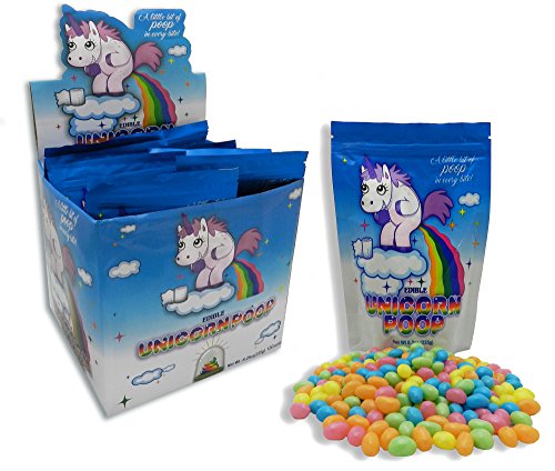 Unicorn Poop Candy (Pastel Jelly Beans) - Party Pack - Birthday Gift Bag (12 Pack)