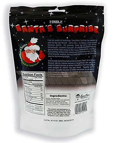 Santa's Surprise Stocking Stuffer Candy (Christmas Jelly Beans - 8.3oz) 1/2 LB - Santa Candy - Candy Gag Gift - Christmas Candy - White Elephant Gift (12 Pack)
