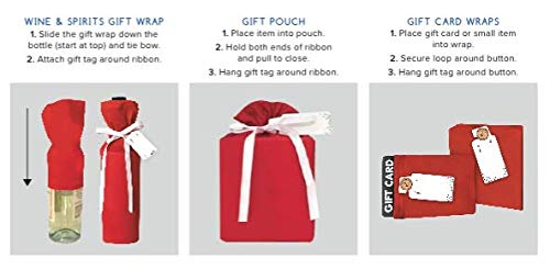 WRAPEEZ Gift Wrap – Quick & Easy Present Wrapping With Built-in Bows – Stretchable Reusable/Eco-Friendly Fabric Fits All Shapes & Sizes – Perfect for On-The-Go – No Scissors/Tape Needed (Set of 11)