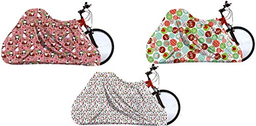 Set of 3 Assorted Christmas Gift Bags Jumbo/Giant Bike Size 60"x72"- Santa, Snowman,Snowflake (3)