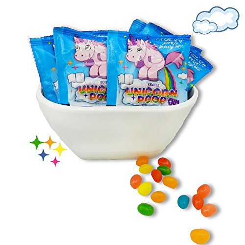 Unicorn Poop Candy (Jelly Beans) - Best Halloween Candy - Funny Birthday Party Favor - Gag Party Candy - 24 Fun Size Bags