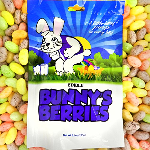 Bunny's Berries Poop Candy (Easter Jelly Beans) - Funny Easter Candy - Unique Gag Gift (12 Pack)