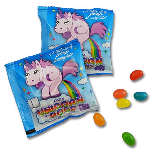 Unicorn Poop Candy (Jelly Beans) - Best Halloween Candy - Funny Birthday Party Favor - Gag Party Candy - 24 Fun Size Bags