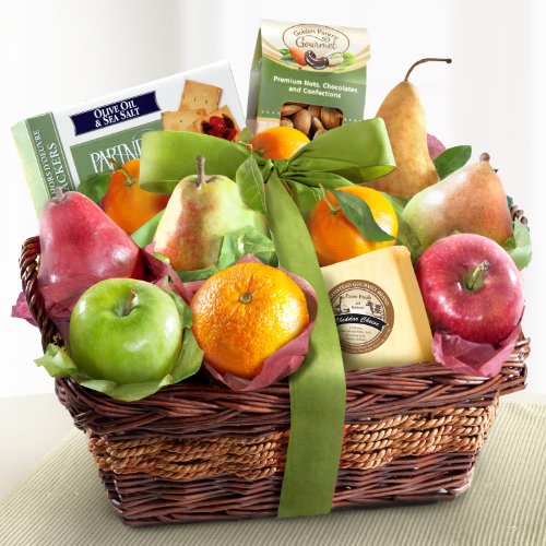 Fruit Basket Delight with Cheese and Nuts
