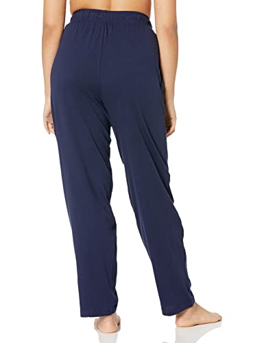 Fruit of the Loom Men's Extended Sizes Jersey Knit Sleep Pant (1-Pack), Navy, Medium