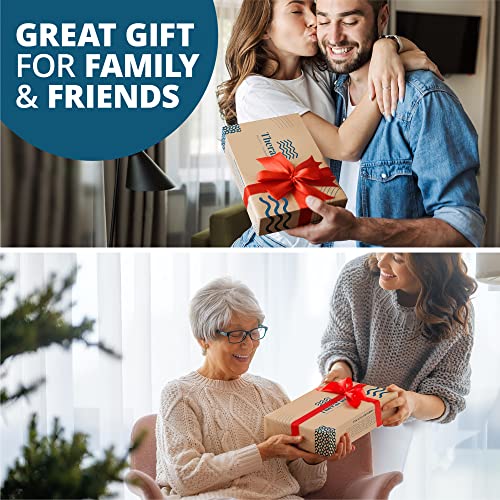 TheraFlow Foot Massager for Plantar Fasciitis Relief, Relaxation Gifts for Women, Men - Foot Roller for Foot Pain, Neuropathy, Heel Spur Pain, Stress Relief, Reflexology Tool - Wooden (Large)