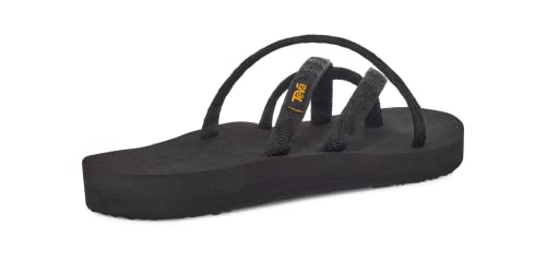 Teva womens Olowahu Sandal, Mix Black on Black, 5 M US