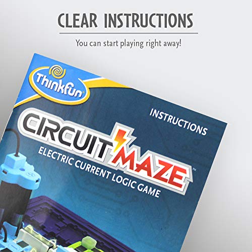 ThinkFun Circuit Maze Electric Current Brain Game and STEM Toy for Boys and Girls Age 8 and Up - Toy of the Year Finalist, Teaches Players about Circuitry through Fun Gameplay