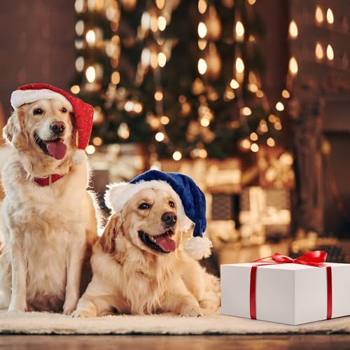 MESHA 8x8x4 Inches White Gift Boxes with Lids, Recyclable Paper Bridesmaid Proposal Box 10 Pack, Bulk Gift Box for Presents, Mother's Day, Birthday Party, Graduation, Holidays