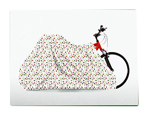 Set of 6 Christmas Jumbo/Giant Bike Size Gift Bags 60" x 72"- Santa, Snowman,Snowflake (6)