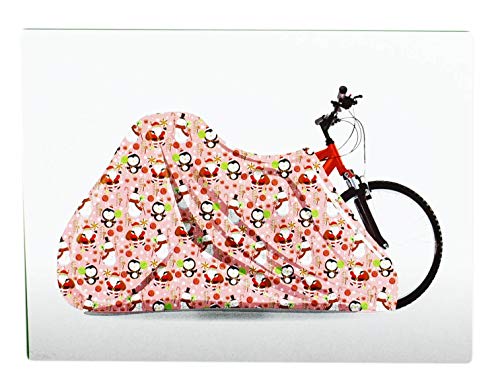 Set of 6 Christmas Jumbo/Giant Bike Size Gift Bags 60" x 72"- Santa, Snowman,Snowflake (6)