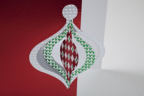Hallmark Christmas Card (Red and Silver Ornaments)