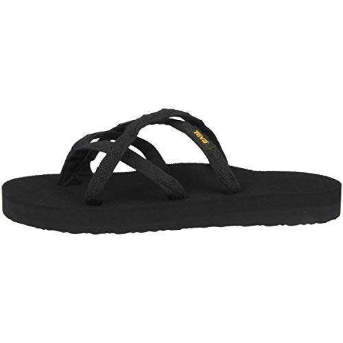 Teva Women's Olowahu Flip-Flop - 9 B(M) US - Mix Black on Black