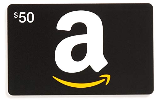 Amazon.com $50 Gift Card in a Black Gift Box (Classic Black Card Design)