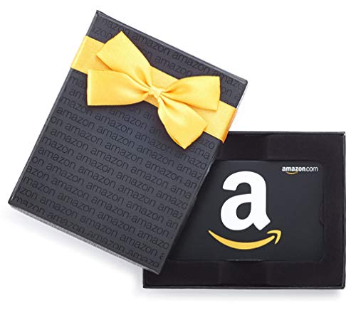 Amazon.com $50 Gift Card in a Black Gift Box (Classic Black Card Design)