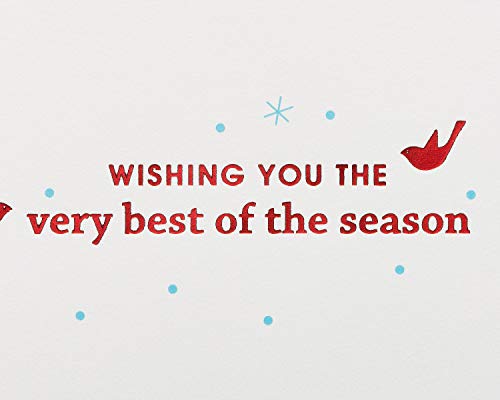 Papyrus Christmas Cards Boxed, Gold Holiday Reindeer Forest