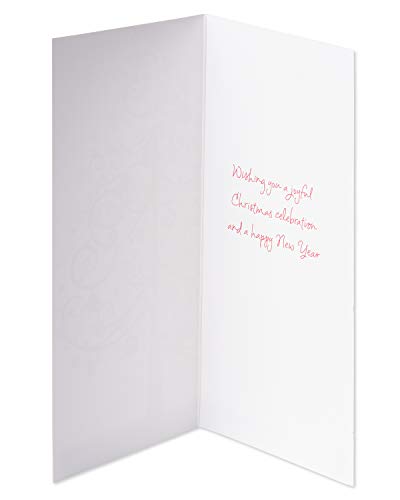 Papyrus Christmas Cards Boxed, Gold Holiday Reindeer Forest