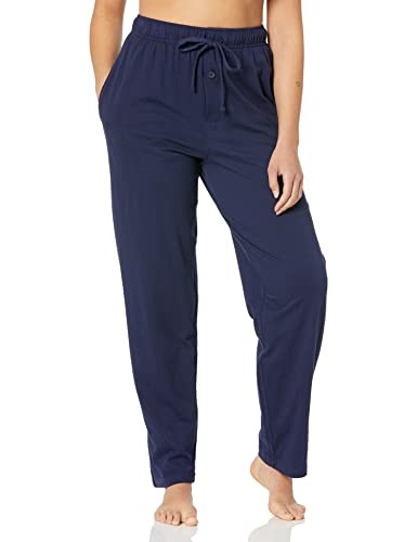 Fruit of the Loom Men's Extended Sizes Jersey Knit Sleep Pant (1-Pack), Navy, 3X