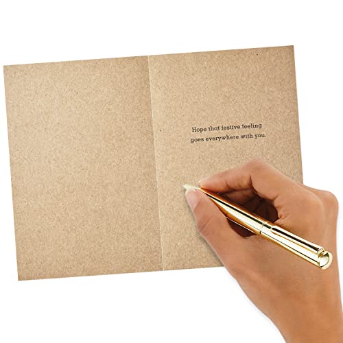 Hallmark Boxed Christmas Cards Assortment, Rustic Kraft (6 Designs, 36 Cards with Envelopes) (5XPX2308)