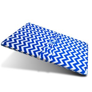 Birthday Royal Blue Chevron Gift Wrap Pack - Reusable Wrapping Paper (Use as Gift Bags too) - For Birthdays and All Occasions - Stretchy Fabric and Eco Friendly - 4 Items (2 Med, 2 Gift Card Holders)