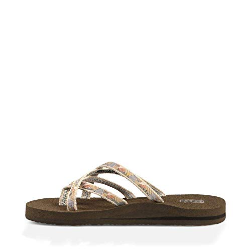 Teva Women's Olowahu Flip-Flop - 8 B(M) US - Waterfall/Antique Gold