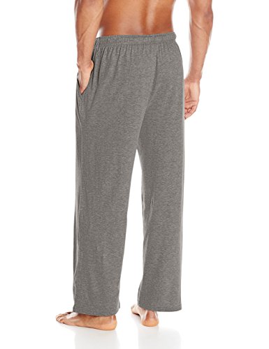 Fruit of the Loom Men's Extended Sizes Jersey Knit Sleep Pant (1-Pack), Grey Heather, Large