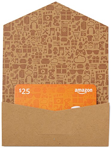 Amazon.com $25 Gift Card in a Mini Envelope (Kraft)