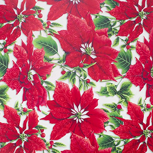 Image Arts Christmas Wrapping Paper Bundle with Cut Lines on Reverse, Traditional (Pack of 4, 180 sq. ft. ttl.)