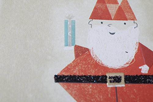 Hallmark Christmas Card (Geometric Santa)