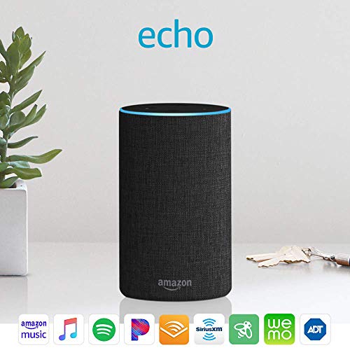 Echo (2nd Generation) - Smart speaker with Alexa and Dolby processing - Charcoal Fabric