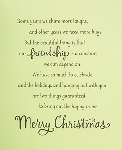 Hallmark Mahogany Christmas Card for Friend (Our Friendship Is A Constant)