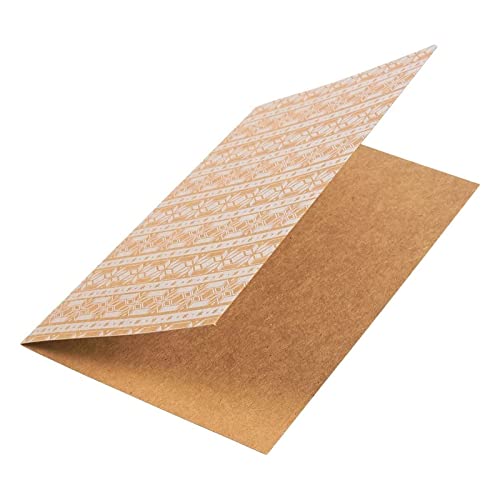 36 Pack Kraft Christmas Greeting Cards with Envelopes, 6 Winter Holiday Designs (4x6 In)