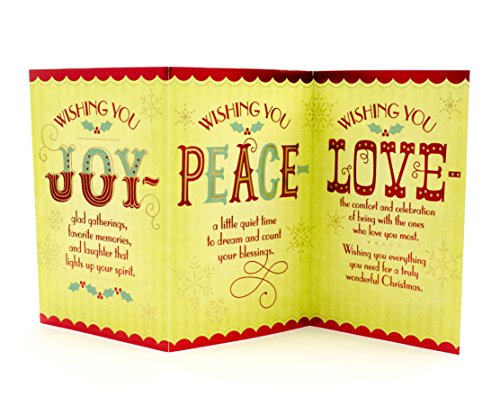 Hallmark Christmas Card (Joy, Peace, and Love)