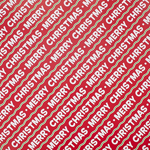 Image Arts Christmas Wrapping Paper Bundle with Cut Lines on Reverse, Santa (Pack of 4, 180 sq. ft. ttl.)