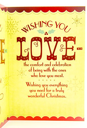 Hallmark Christmas Card (Joy, Peace, and Love)