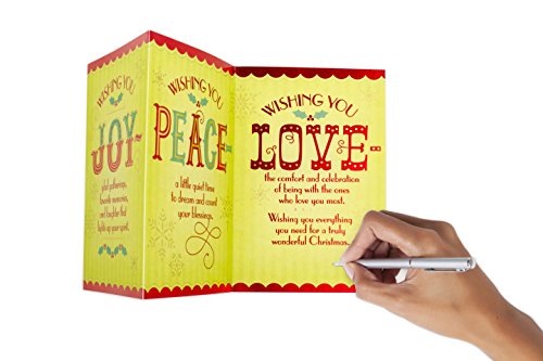 Hallmark Christmas Card (Joy, Peace, and Love)